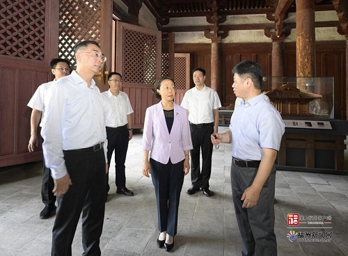 郭寧寧吳賢德調(diào)研閩都文化保護(hù)傳承有關(guān)工作