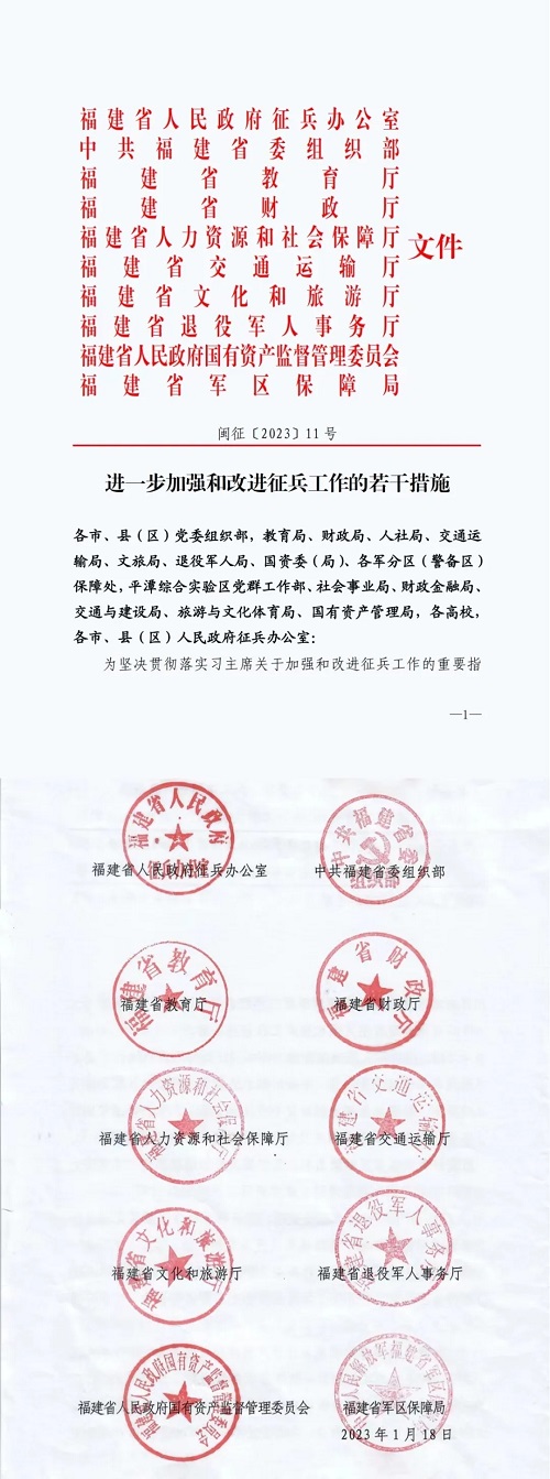 春節(jié)福利，福建省送出征兵政策“新春大禮包”,！