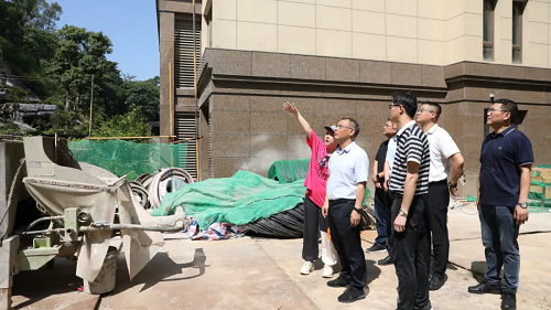 區(qū)委主要領(lǐng)導檢查防汛備汛工作
